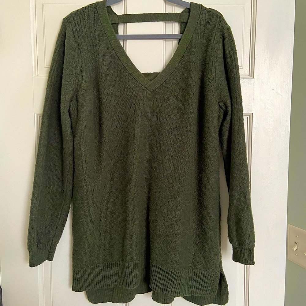 TORRID Open Back Sweater